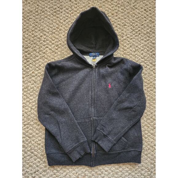 Polo Ralph Lauren Other - Polo Ralph Lauren Boys Medium 10-12 Classic Full-Zip Fleece Hoodie